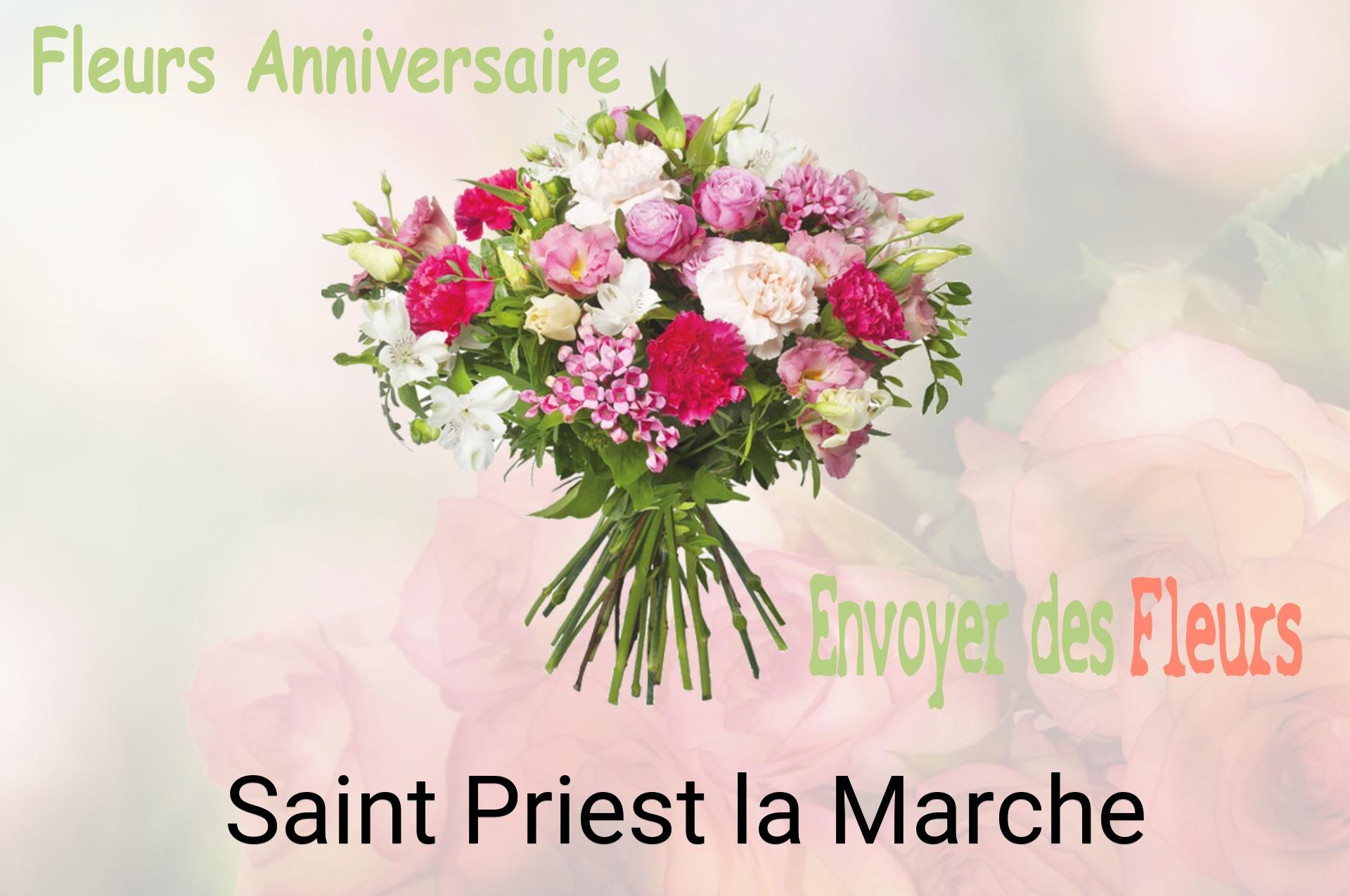 Bouquet de fleurs d’anniversaire livré à Saint-Priest-la-Marche