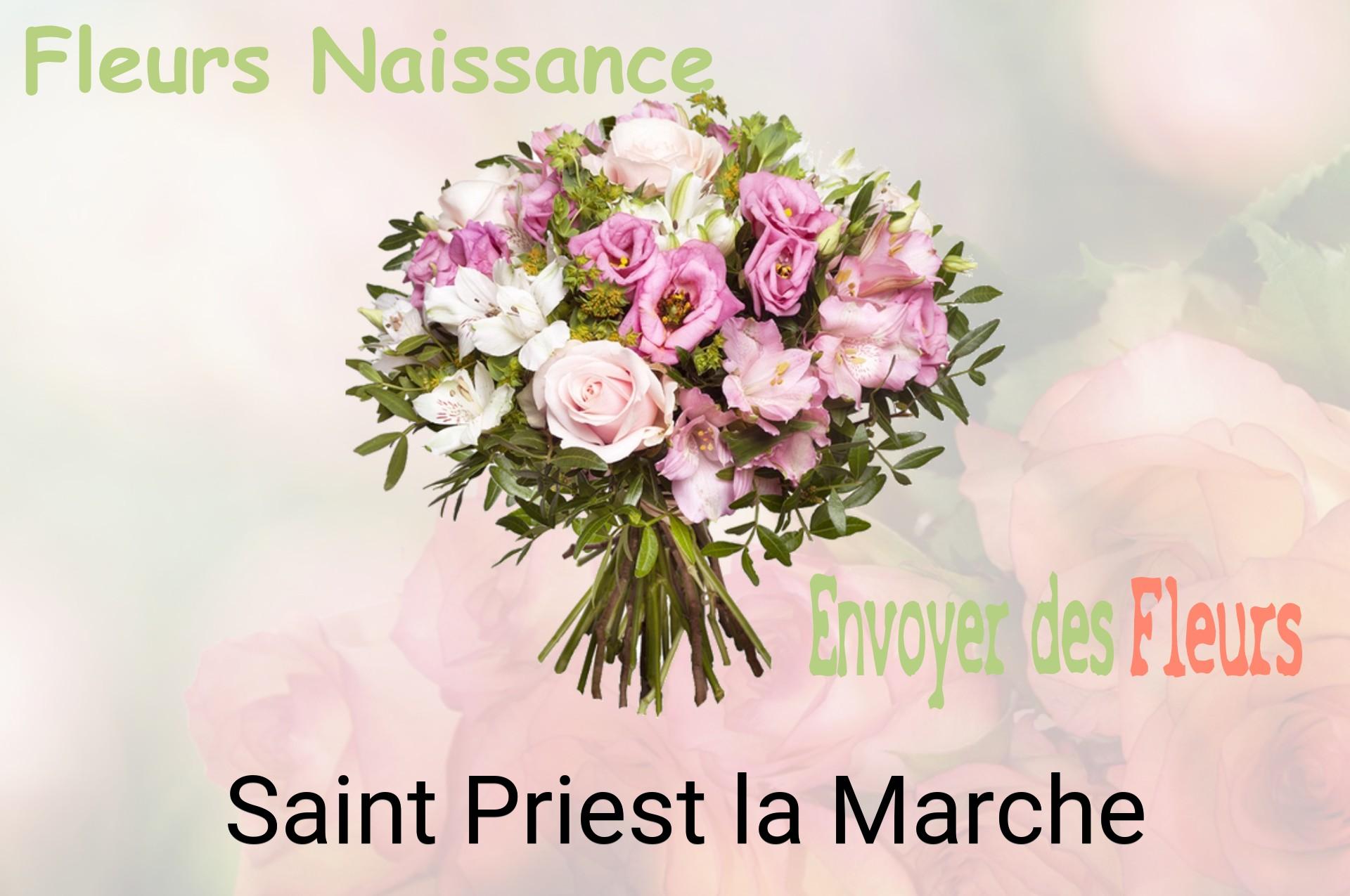 Bouquet de fleurs de naissance livré à Saint-Priest-la-Marche